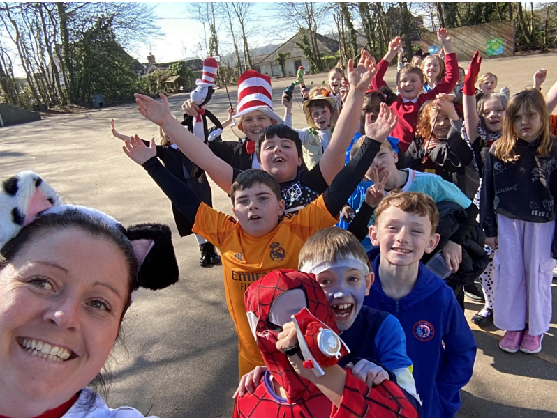 Students dressed up for World Book Day