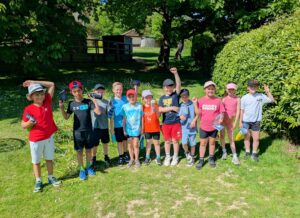 Students stood posing on their PGL residential
